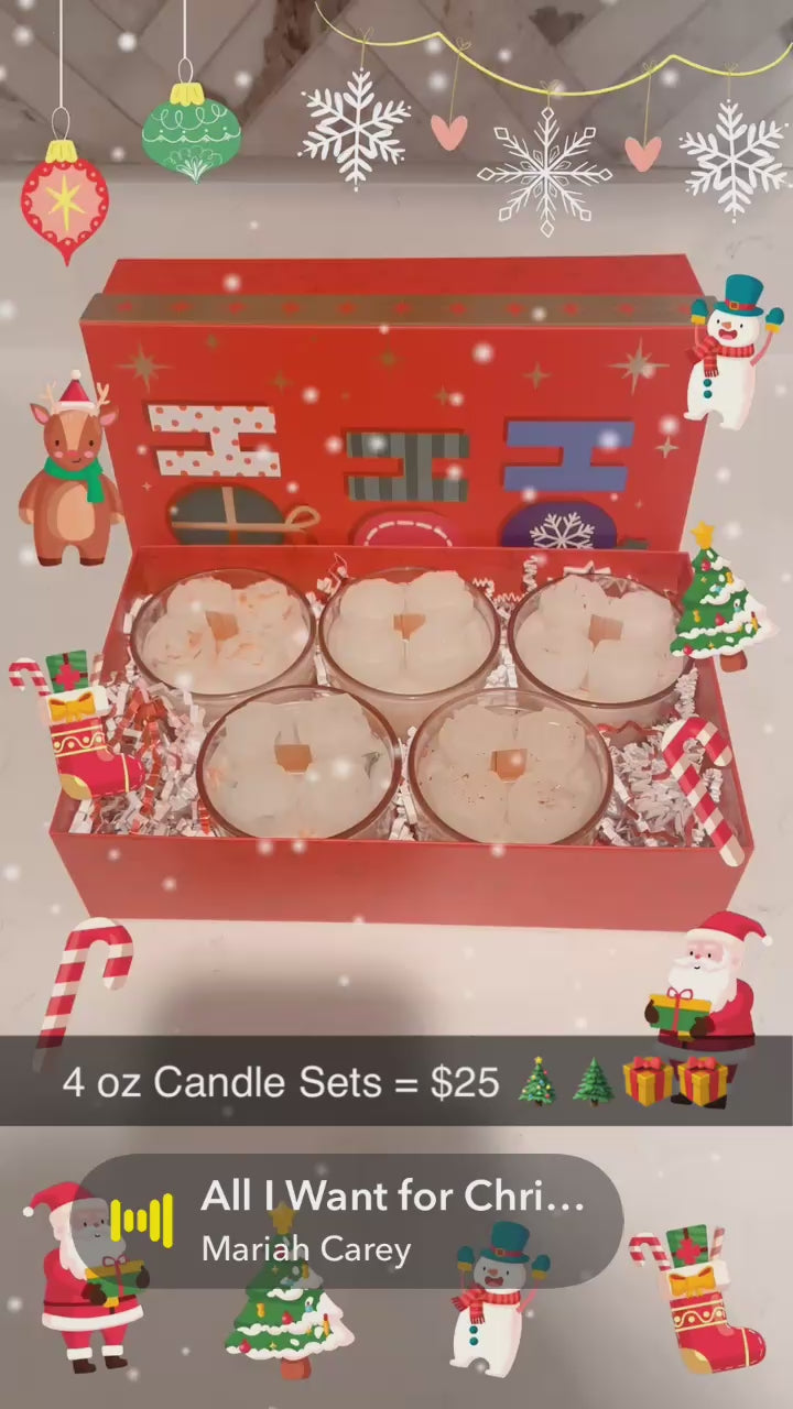 Five Pack 4 oz Candle Set